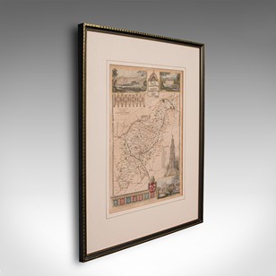 Antique Lithography Map, Northampto...
