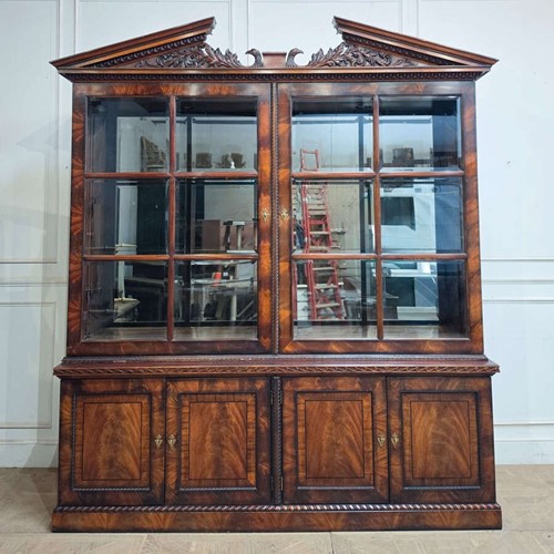 Flame Mahogany Display Cabinet