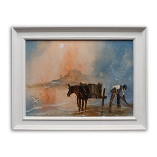 Framed Equine Landscape, Oil Painti...