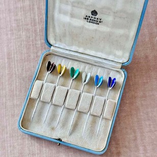 Exceptional rare Asprey silver & en...