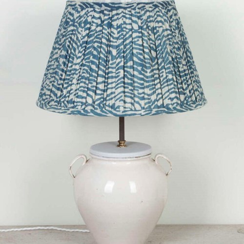 19th Century French Confit Jar converted to Table Lamp