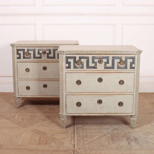 Pair of Swedish Commodes
