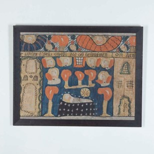 19th Century Swedish Bonad Fragment...