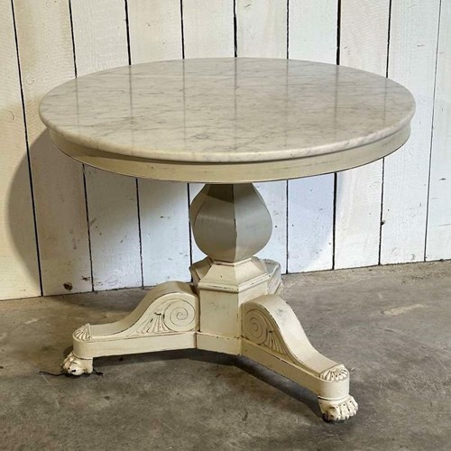 19th century French marble -top gueridon