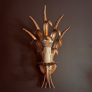 Four Wheatsheaf Wall Lights By Hans...