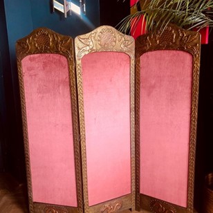 Antique Belgian Dressing Screen