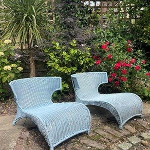 Pair Of Vintage Ikea Lounging Chair...