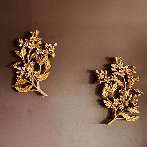 Pair Of American Dogwood Wall Hangings