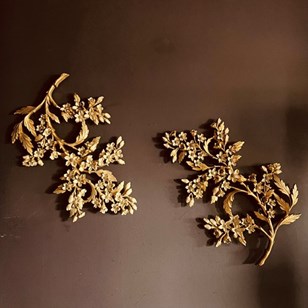 Pair Of Large American Dogwood Wall...