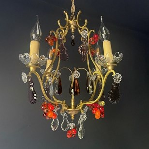 Murano Glass Chandelier By Banci Fi...