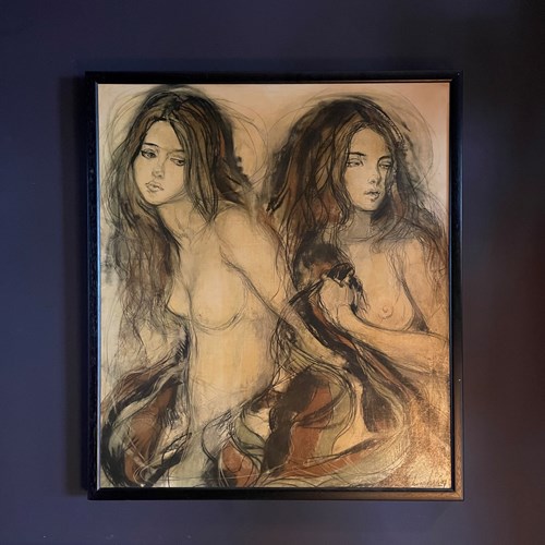 Large Charcoal Print By Fiehl Art