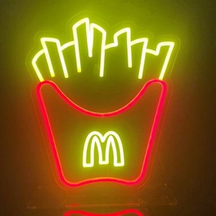 Neon Macdonalds Frites Table Top Si...