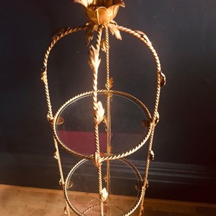 Mid Century Gilt Metal Italian Etag...