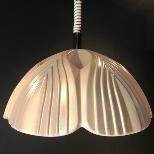 Pale Lilac Rise & Fall Ceramic Pendant Light