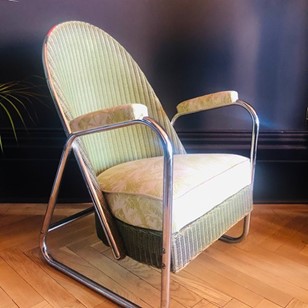 Rare Lloyd Loom X PEL Lounge Chair