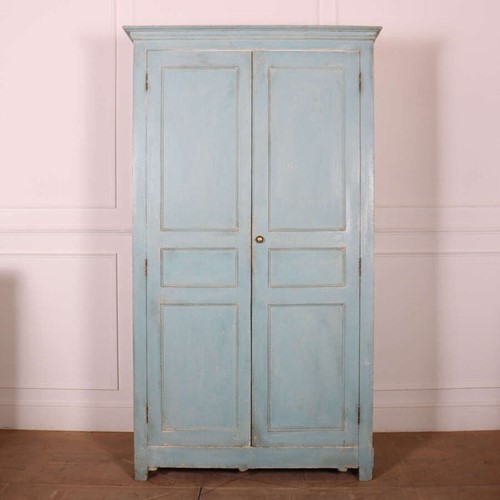 French Original Painted Linen Cupboard