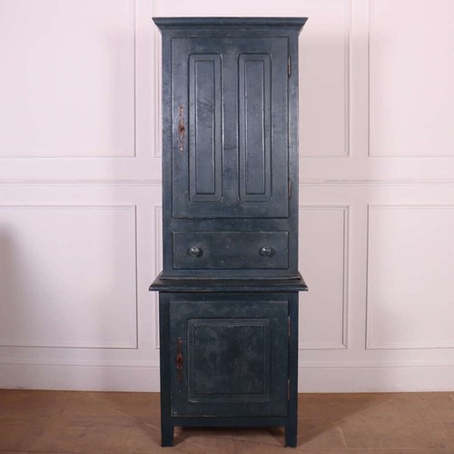 French Painted Narrow Cupboard
