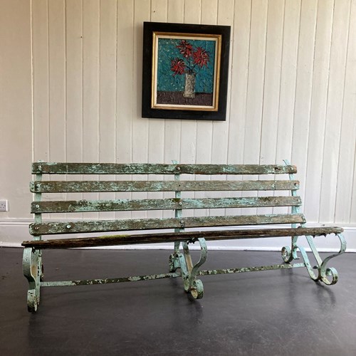 Painted Garden Bench