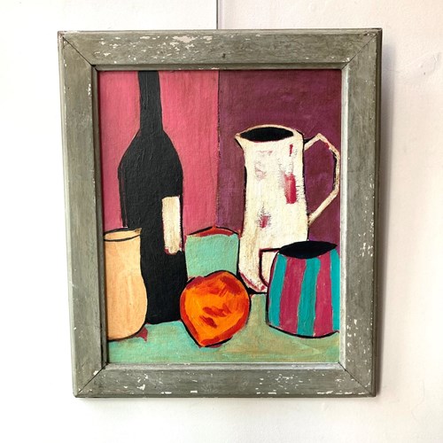 Wine Jugs And Peach Painting