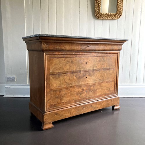 Marble Top Walnut Commode