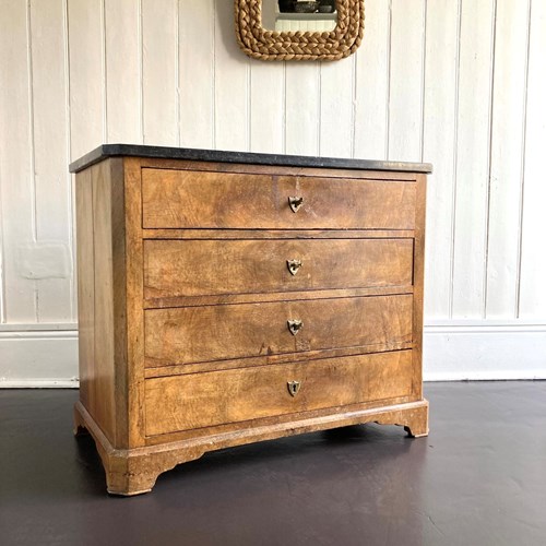 Black Marble Top Commode