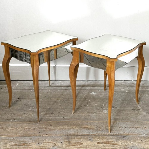 Pair Of Mirrored Bedside Tables