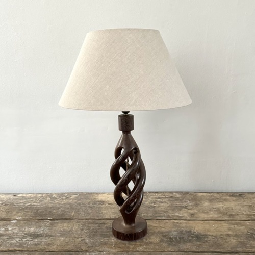 Turned Wood Lamp