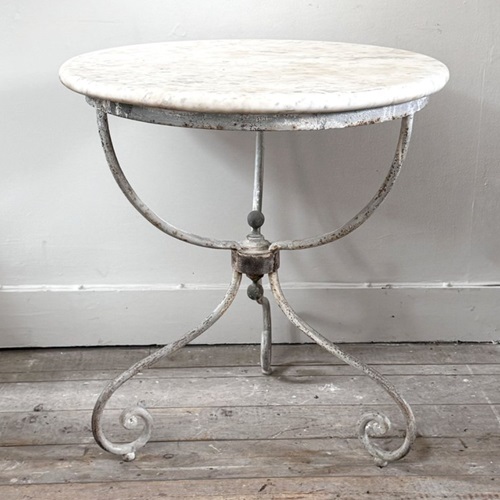 Marble Top Garden Table