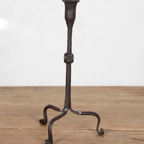 Early 19th Century Wrought Iron Candle Stand