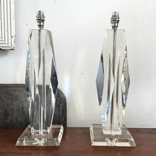 Geometric Glass Lamps