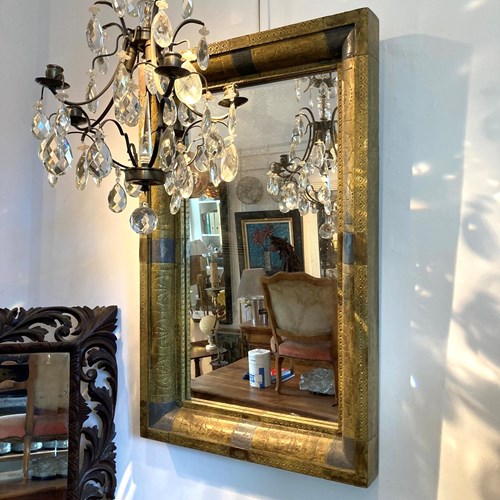 Brass And Lead Mirror
