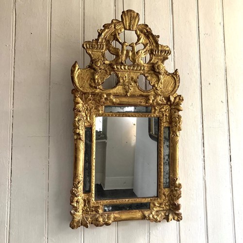 French 18Th Century Giltwood Mirror