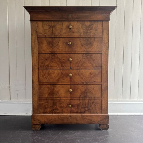 French Walnut Tallboy