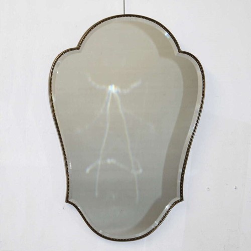 Curvy Mid-Century Modern Italian Mirror