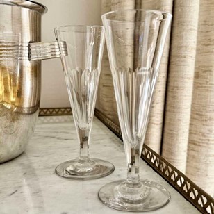 Pair Of Georgian Champagne Flutes C...