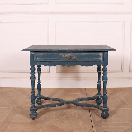 English Painted Lamp Table