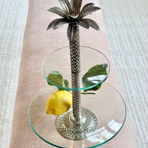 Dramatc vintage Italian palm tree table centrepiece C1970