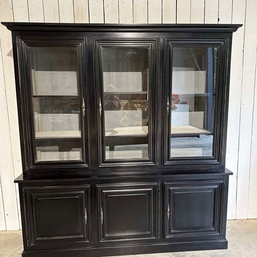 Mid century walnut/ ebonised French cabinet circa 1950