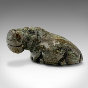 Small Antique Hippopotamus Figure, ...