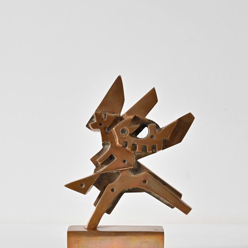 Cast Bronze Abstract Form 3 By Umberto Mastroianni