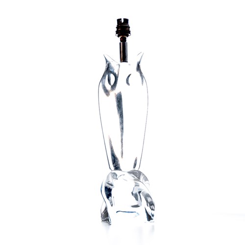 Daum Crystal Table Lamp In The Form Of An Owl