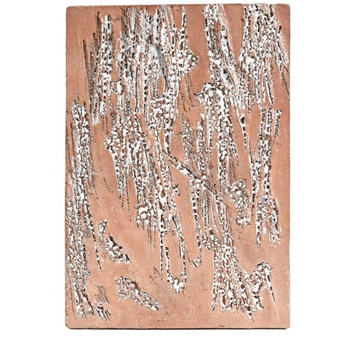 Large Abstract Ceramic Wall Plaque By Marcello Fantoni, Florence