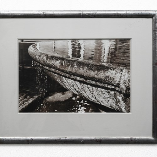 Fountain Basin, Attributed To Karl Lagerfeld, Sepia-Toned Photograph