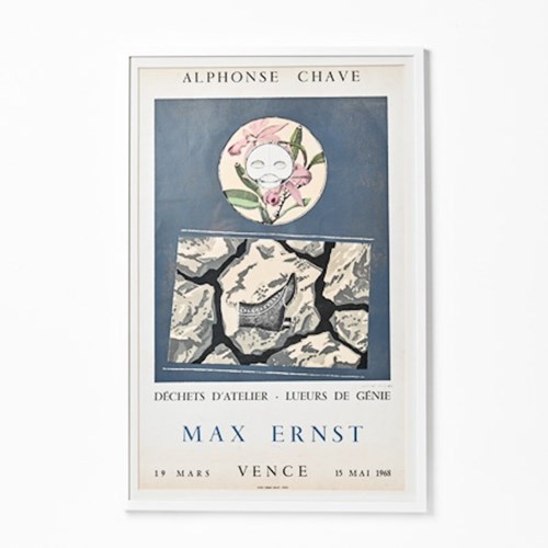 Max Ernst “Déchets D’Atelier” Vintage Signed Poster