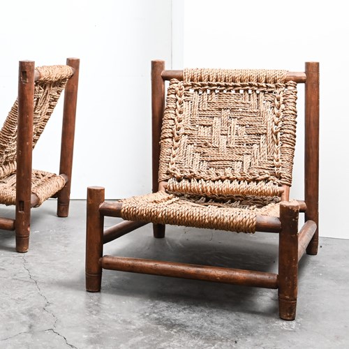Pair Of Audoux Minet Low Chairs