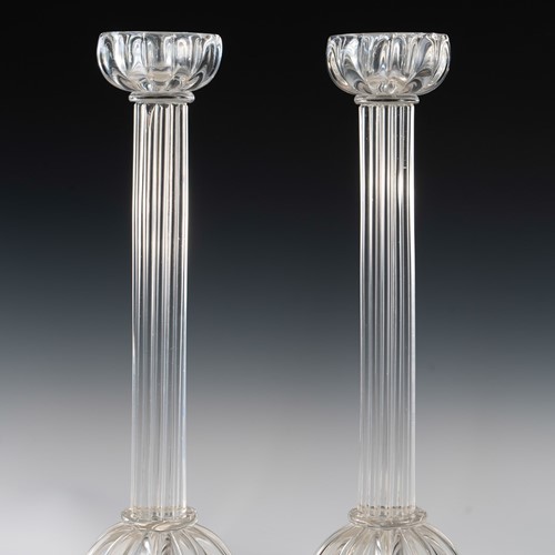 Pair of Seguso candlesticks 2 by John Loring