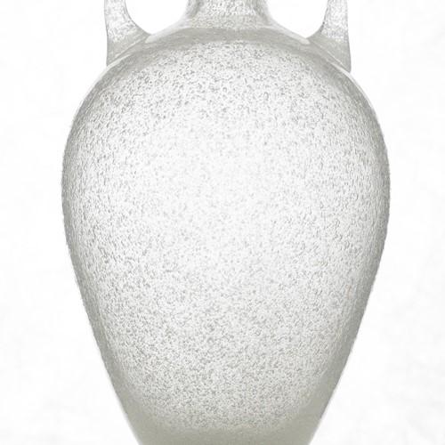 Pulegoso two-handled Seguso vase