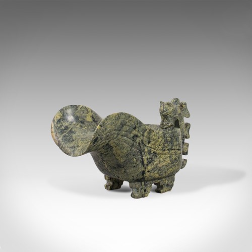 Small Antique Libation Cup, Oriental, Soapstone, Ceremonial, Pouring Jug, C.1900