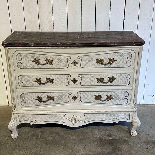 19th century painted French chest