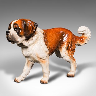 Large Vintage St Bernard Figure, Ge...
